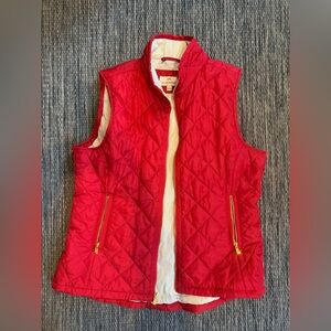 Southern Tide Crimson Quilted Vest